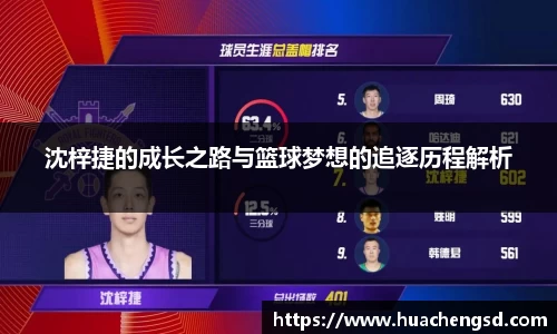 沈梓捷的成长之路与篮球梦想的追逐历程解析